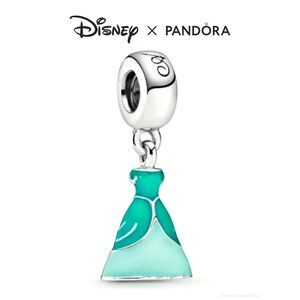 NWOT Pandora x Disney Ariel The Little Mermaid Dress Silver Charm